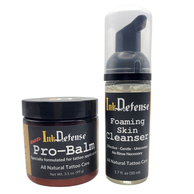 Artist Bundle for Tattoo application - Pro-balm foaming skin cleanser - Ink Defense