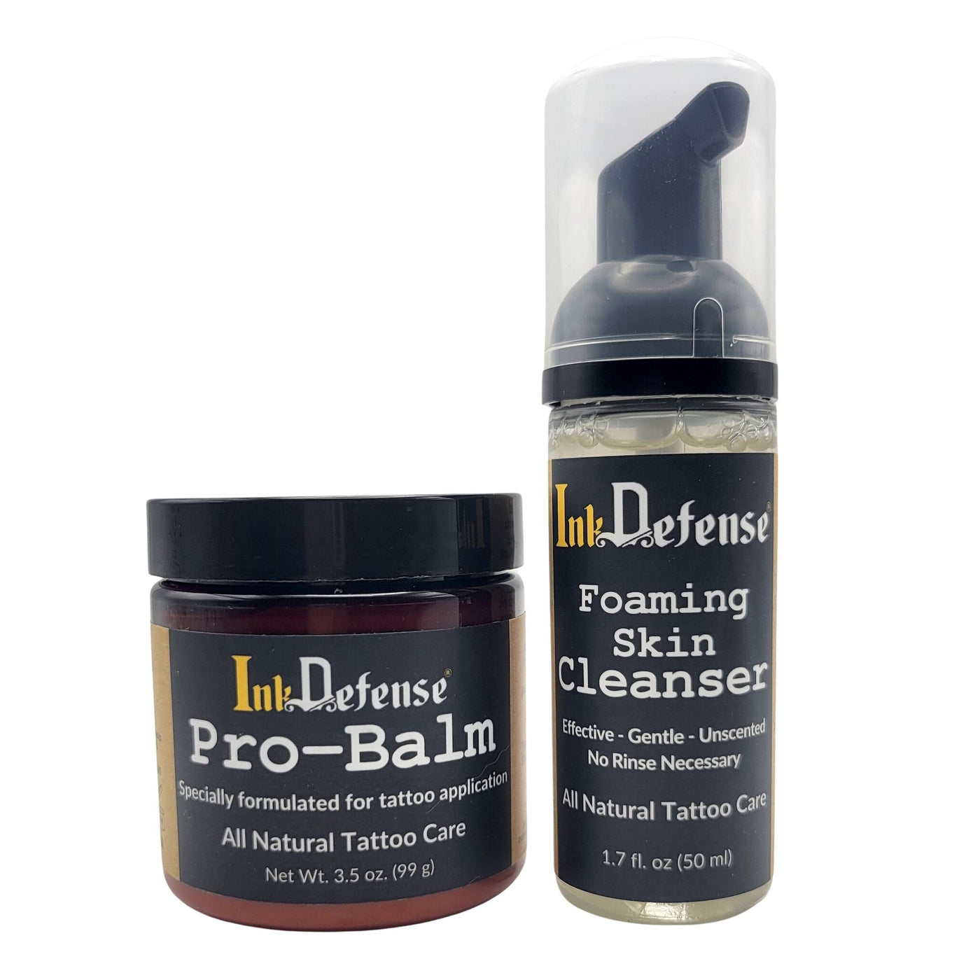 Artist Bundle for Tattoo application - Pro-balm foaming skin cleanser - Ink Defense